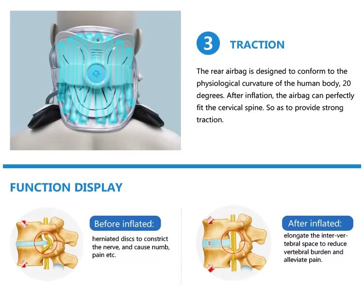 Chiropractic Posture Corrector Neck Cervical Traction Shoulder Relaxer For Tension Release
