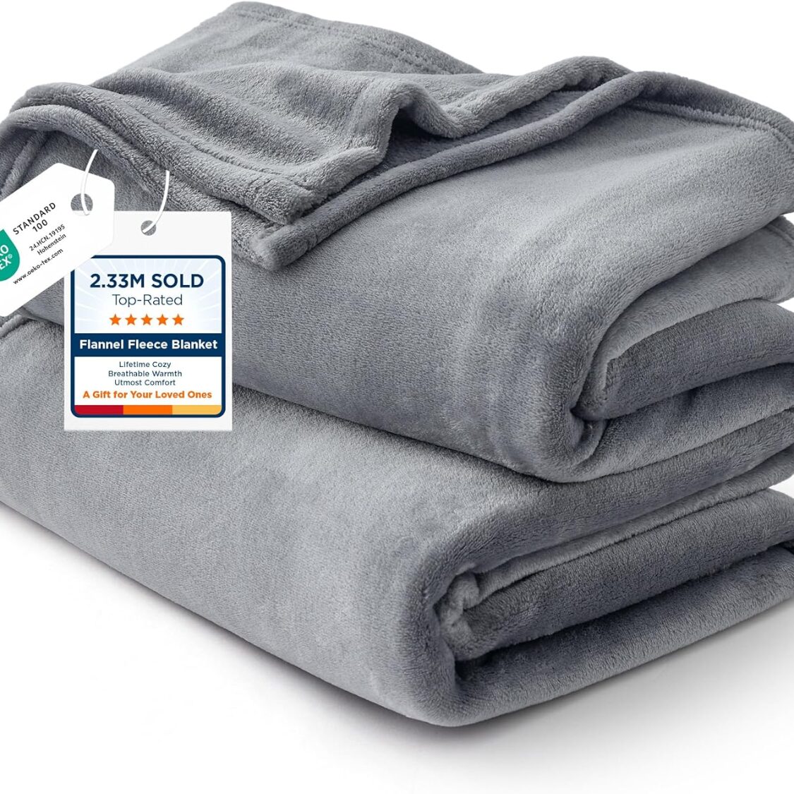 Blankets Queen Size Grey Soft Warm Outdoor Picnic Blanket For Camping Travel